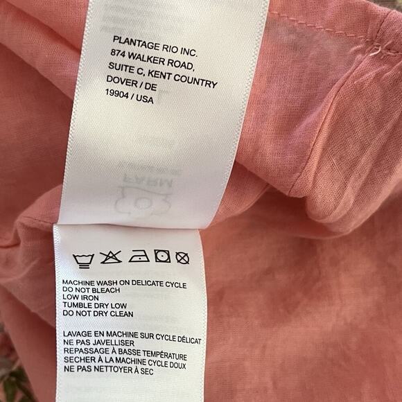 FARM Rio Blooming Floral Embroidered Handkerchief Midi Dress Size L Pink NWT - Picture 10 of 10